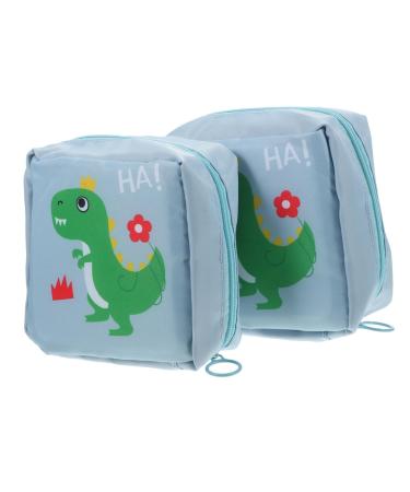 KALLORY Period Pad Pouch 2pcs Aunt's Towel Storage Bag Girly Decor Travel Wallet Zip Wallet Napkin Travel Pouch Pad Purse Menstrual Pad Bag Nylon Decorative Period Pouch Period Pad Bag