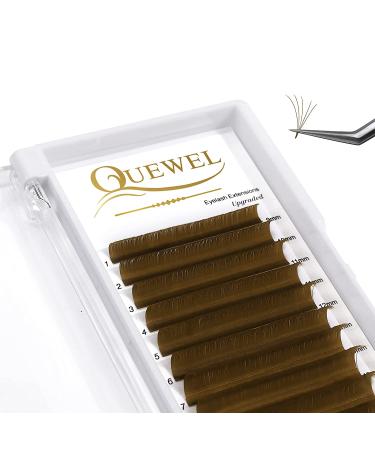 QUEWEL Easy Fan Brown Volume Lash Extensions 0.07 D 9-16mm | Self Fanning 2D-10D Volume Eyelash Extensions - Buy Online on SooperMarket.com