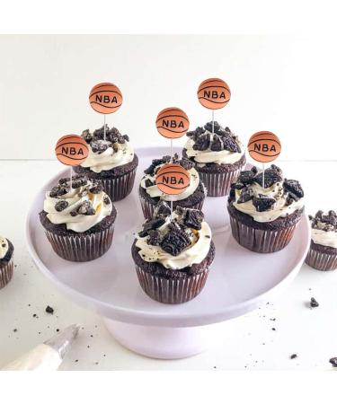 Rsstarxi 30 Pack Basketball Cupcake Toppers Resin Figurine Basketball Cupcake Food Desserts Decorations for Basketball Theme Baby Shower Kids Boy Girls Birthday Party Cake Decoration - Buy Online on SooperMarket.com