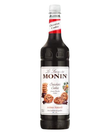MONIN Premium Chocolate Cookie Syrup 1L for Coffee and Cocktails. Vegan-Friendly Allergen-Free 100% Natural Flavours and Colourings