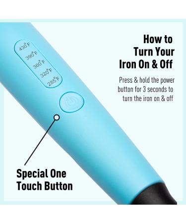 SKYPRO Professional 1 Inch Hair Curling Iron with Bonus Travel Pouch | Ceramic Barrel & Firm Clamp | Ideal for Short to Mid-Length Hair - Buy Online on SooperMarket.com