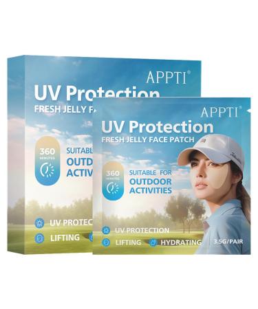 UV Stickers for Sunscreen Sun Patches for Face UV Detecting Sunscreen Stickers Waterproof & Sweatproof Sunscreen Stickers Sunscreen Facial Patches for Boys & Girls