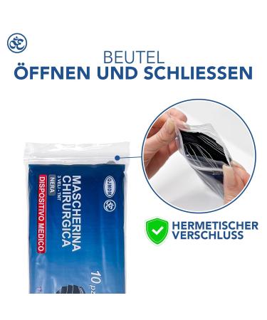 Buy Medical IIR Standard EN14683 Certified 3-Layer Disposable Masks - BFE 98% - 100 Pack Black Oral Masks for International Shipping - Buy Online on SooperMarket.com