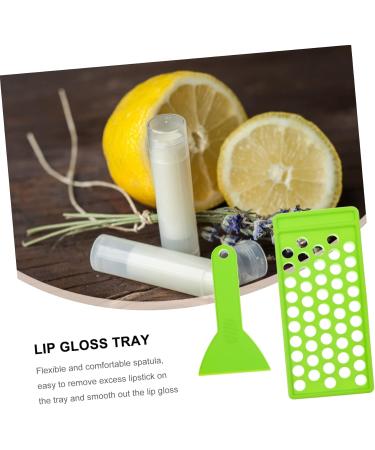 Mikinona Lip Balm Base Lip Balm Holder 50 Lipstick Filling Mold Crafting Supplies Plastic Manual Lip Gloss Making Kit Lipstick Filling Tray - Buy Online on SooperMarket.com