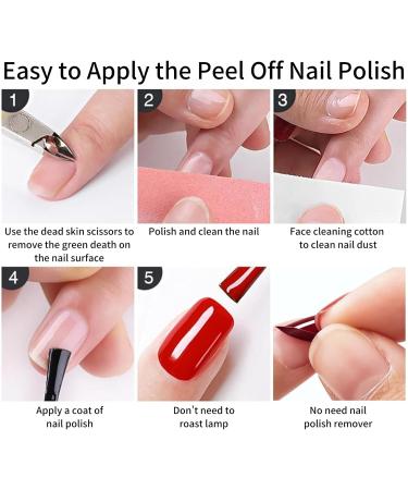 TBeautfave Clear Glitter Nail Polish Peel off Nail Polish Quick Dry & Long Lasting Nail Polish Breathable Natural Nail Varnish Healthy Water Based Non-toxic Nail Art DIY at Home 38FlashGold - Buy Online on SooperMarket.com