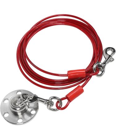 Qcwwy Stainless Steel Dog Anchor | 360 Rotatable Rust-Free 5m Cable for Large Dogs | Durable Pet Anxiety Solution for Courtyard Lawn & Outdoor Camping - Buy Online on SooperMarket.com