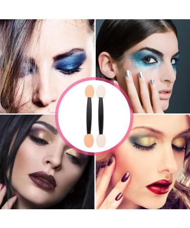 MUSISALY 100pcs Double Ended Eyeshadow Brush Makeup Brush Tipped Oval Makeup Tool Eye Makeup Applicator Cosmetic Tool Sponge Eyeshadow Stick Latex Sponge Sponge Brush 6.5x1.3cm Black - Buy Online on SooperMarket.com