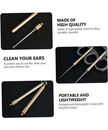Titanium Alloy Ear Spoon Tools for Gentle Ear Cleaning - Stainless Steel Earpick for Earwax Removal - Buy Online on SooperMarket.com
