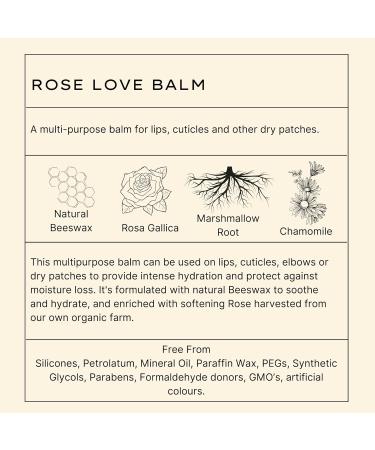 Jurlique - Rose Love Balm - Lips Cuticles & Dry Patches - Soothes Hydrates Provides Antioxidant Protection Protects Against Moisture Loss - Natural Ingredients - All Skin Types - 15ml - Buy Online on SooperMarket.com