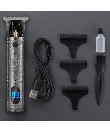 Ten-Tatent Professional Hair Clippers for Men - Cordless Beard Trimmer with T-Blade, Precision Cutting and Zero Gapped Grooming Kit in Grey - Buy Online on SooperMarket.com