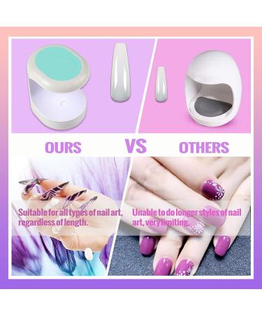 Buy Angnya Mini LED UV Nail Dryer Portable 16W USB Nail Lamp for Gel Nails Perfect for Manicure & Nail Art (Green) - Buy Online on SooperMarket.com