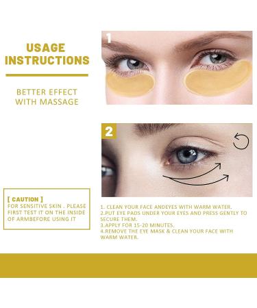 Jremreo 30 Pairs Gold Under Eye Patches with Amino Acid & Collagen - Dark Circle and Puffiness Treatment for Face Care | Beauty & Personal Care Essential - Buy Online on SooperMarket.com