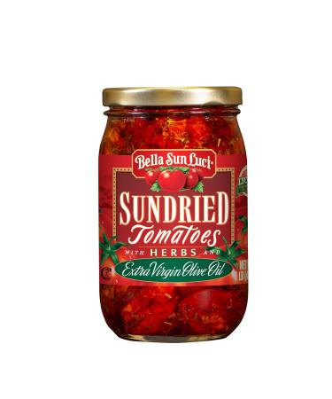 16 oz Bella Sun Luci Sun Dried Tomatoes Halves in Olive Oil
