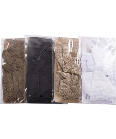 Shop Jier Women's Transparent Large Size Lace Pantyhose & Tights - Holy Net Stockings in Coffee - Buy Online on SooperMarket.com