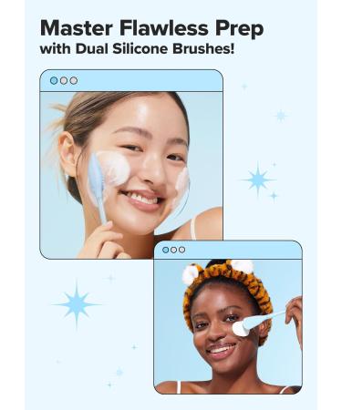 I DEW CARE 2-in-1 Cleansing & Firming Silicone Mask Brush | Hygienic Easy-to-Wash Facial Brush for Glass Skin & Korean Skincare - Buy Online on SooperMarket.com