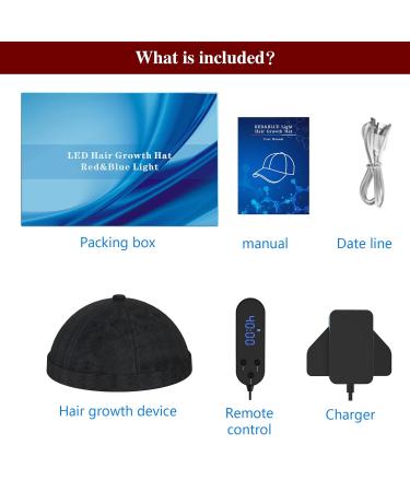 Jitesy Laser Therapy Cap - 236 Probes Red-Blue-Light Hair Growth System for Thinning Hair & Androgenetic Alopecia Treatment - Fast International Shipping - Buy Online on SooperMarket.com