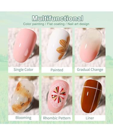 16-Color Solid Gel Nail Polish Palette - Valley Green Cream Gel & Brush Kit for Stunning Nail Art - Buy Online on SooperMarket.com
