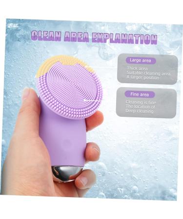 Didiseaon 1pc Facial Cleanser Face Cleansing Brush Cleanser Brush Waterproof Face Brush Deep Cleansing Face Brush Face Cleaning Tool Charging Mode Exfoliating Brush Silica Gel Purple - Buy Online on SooperMarket.com