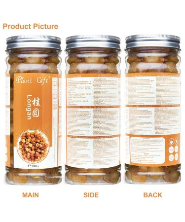 Plantgift Natural Dried Longan 100g - Premium Quality 100% Fruit Meat No Sugar Perfect for Teas Desserts & Cooking - Buy Online on SooperMarket.com