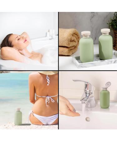 3 PCS Flip Cap Shampoo Bottles Empty Refillable Travel Bottles for Toiletries for Travel Size 200ML for Shampoo Lotions Cream Body Wash Conditioner Travel Shampoo Bottles - Buy Online on SooperMarket.com