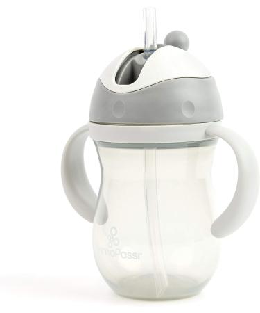 Primo Passi Baby Straw Cup 9oz | Spill Proof Sippy Cup for Toddlers (Grey) - Shop Now! - Buy Online on SooperMarket.com