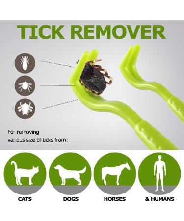 Reastar Tick Remover for Dogs 5PCS Tick Removal Tool Dog Tick Remover with Set of 3 Tick Hook 1 Tick Removal Pen and 1 Tick Comb - for Dogs Cats Humans - Buy Online on SooperMarket.com