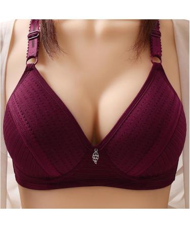 Buy NHNKB Women s Wireless Sport Seamless Push-Up Bustier - Adjustable Comfort Yoga/ Sleep Bra in Red 44 - Great Sizes & Classic Style - Buy Online on SooperMarket.com