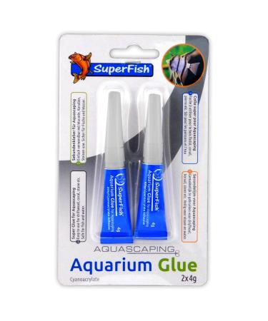 Superfish Aquarium Glue - Use to easily attach plants and moss to decoration wood and rock 4 g (Pack of 2)