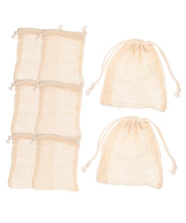 MUSISALY 16 Pcs Soap Storage Bag Shower Foaming Nets Exfoliating Soap Bar Body Bar Soap Cotton Linen