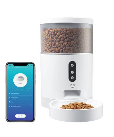 Geeni Smart Feeder, 4 Liter Automatic Pet Dog and Cat Feeder, Wi-Fi Control Compatible with Alexa and Google Home
