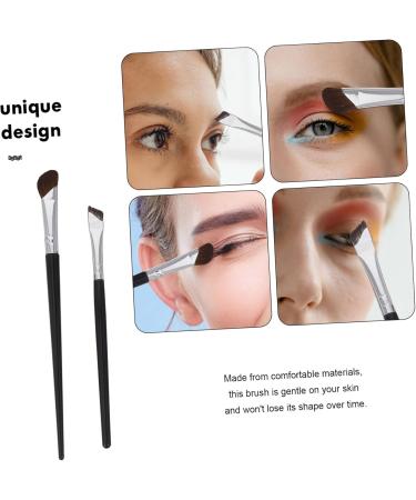 Mikinona 4 Pcs Cosmetic Brush Eye Makeup Eyeshadow Brush Eyeliner Brush Angled Makeup Brush Brow Nylon - Buy Online on SooperMarket.com