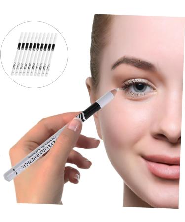 FOYTOKI 30 Pcs Lying Silkworm Eyeliner Eyelid Make up Pencil Professional Eyeliner Pencils White Wooden Pole - Buy Online on SooperMarket.com