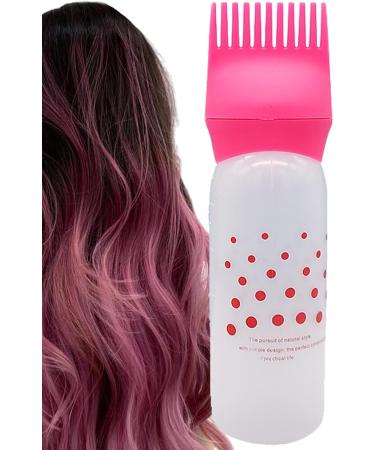 Shenrongtong Scalp Applicator Comb | Bottle Applicator Brush Hair Oiling Applicator Bottle Hair Dye Brush Bottle Lightweight Oil Bottle Applicator Brush for Hair Dyeing Scalp Red - Buy Online on SooperMarket.com