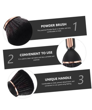Multi-Function Manicure & Cleaning Brush - Foundation Blending & Nail Remover Tool | Black 14.5x3cm | Perfect for Skincare & Dust Collection - Buy Online on SooperMarket.com