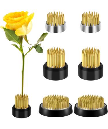6 Pieces Flower Frogs Round Floral Flower Frogs for vases Holder Arranger Flower Fixed Tools Floral Arrangement Pin Holder for Flower Arrangement  Plant Fixation  0.91 Inch  1.02 Inch  1.3 Inch