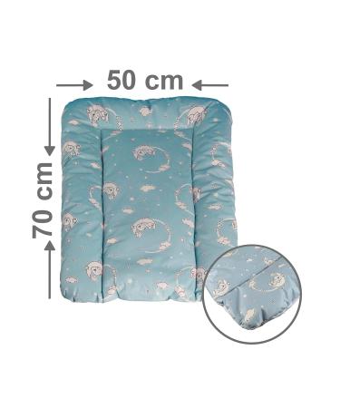 Babynness Waterproof Wrapping - High Quality Wipeable & Easy to Clean - Diaper Documents Organizer in Moon & Star Blue - 50x70 cm - Buy Online on SooperMarket.com