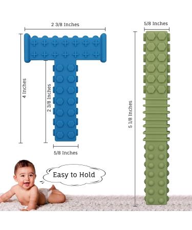 Sensory Chew Tubes 4 Pack - Silicone Oral Motor Tool for Autistic Children - BPA Free Teether Toys for Babies 3-12 Months - Buy Online on SooperMarket.com
