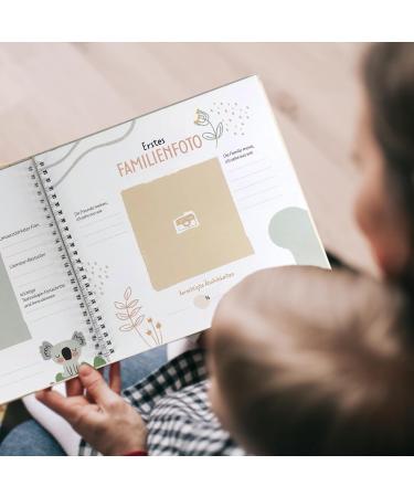 Huborns Baby Album: 50+ Page Memory Book for First Year - Perfect Gift for Baby Showers - Glue Photos & Labels - International Shipping Available - Buy Online on SooperMarket.com