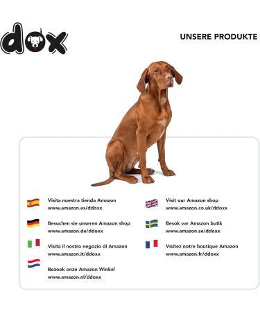 Buy DDOXX Black Dog Leash - Reflective Nylon Bite-Proof 4M Up to 10kg - Stable Roller Break & Lock System | International Shipping - Buy Online on SooperMarket.com