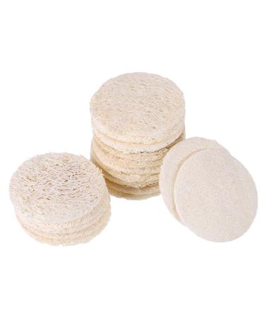 Frcolor 50 Pcs Loofah Face Pads Exfoliating Loofah Sponges Makeup Remover Reusable Soft Facial Skin Care Scrub Wash Pads 50PCS