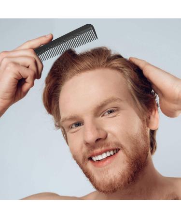 6-Piece Carbon Fiber Salon Hairdressing Comb Set - Fine & Wide Tooth, Heat Resistant Tapering Barber Comb for Men and Women - Buy Online on SooperMarket.com