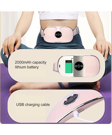 Menstruation Heating Pillows for Women - Electric Waist Massage Belt with 3 Vibration Temperatures & Mugwort Bag - At Home Relief - Buy Online on SooperMarket.com
