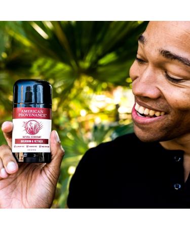 American Provenance Aluminum Free Natural Deodorant For Women and Men - Bourbon and Vetiver - 24 Hour Protection - Cruelty Free - Made in the USA (1 pack) - Buy Online on SooperMarket.com