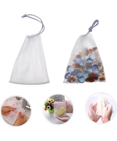 MUSISALY 80 Pcs Soap Bag Soap Net Foaming Net Face Scrubber Facial Cleaning Soap Bag Sulphur Soap Nylon - Buy Online on SooperMarket.com