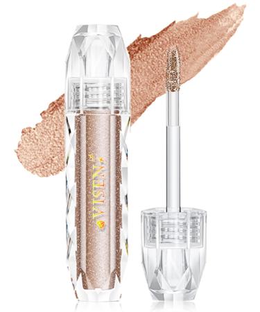 Liquid Glitter Eyeshadow,Sparkling Quick-Drying,Shimmer And Glow Eye Shadow,Long Lasting,Highlighter Makeup for Eyes Glitter Makeup,8 Colors For Choosing (#03 Misty Sands)