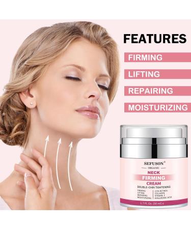 Anti Aging Neck Firming Cream with Retinol, Collagen & Hyaluronic Acid - 50ML - Buy Online on SooperMarket.com