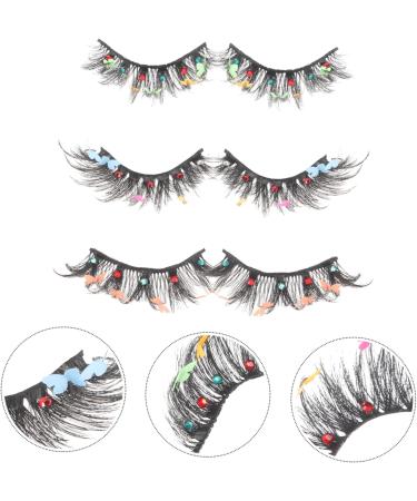 ABOOFAN 3 Pairs Fake Eyelashes False Lashes Halloween Decor False Eyelashes Individual Makeup Accessories Natural False Eyelashes Makeup Supplies Fluffy Chemical Fiber Cosmetics - Buy Online on SooperMarket.com