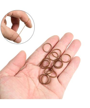 1000 Dark Brown Mini Rubber Bands for Kids' Hair Braids - Soft Elastic Hair Accessories - Buy Online on SooperMarket.com