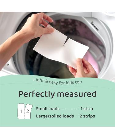 Eco-Friendly Plant-Powered Laundry Detergent Strips - Fragrance-Free Ultra Concentrated Plastic-Free for Home & Travel - Buy Online on SooperMarket.com