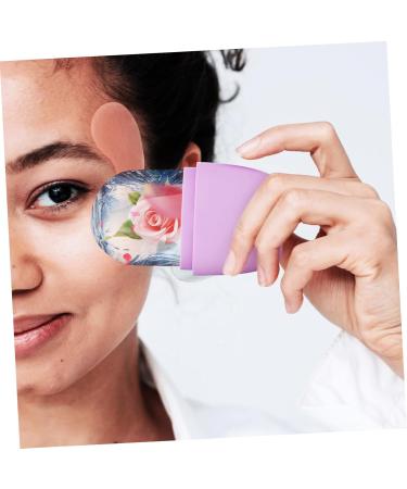 Balacoo Silicone Face Ice Roller - Cooling Facial Massage Globes for Eyes - Purple Silica Gel - 11.5x7cm - Buy Online on SooperMarket.com
